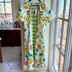 NWT - Frances Valentine "Modern Windowpane Floral Maxi"